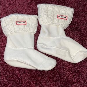 White, Hunter Boot Socks, Size M